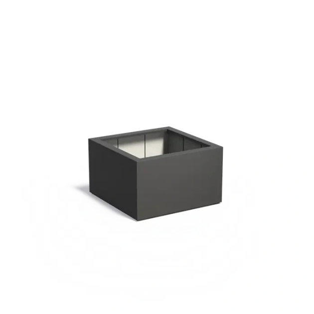 Plantenbak Carrez met bodem polyester 100x100x60 cm