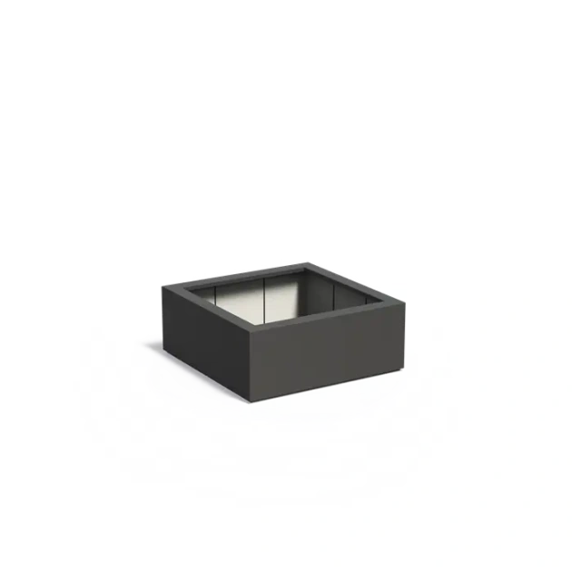 Plantenbak Carrez met bodem polyester 100x100x40 cm