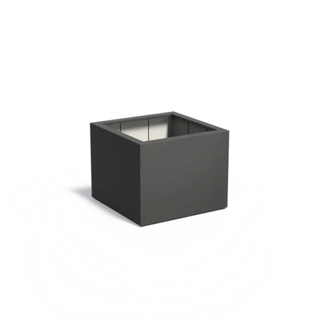 Plantenbak Carrez met bodem polyester 100x100x80 cm