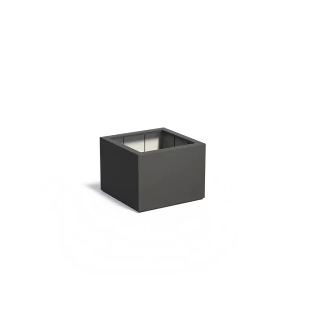 Plantenbak Carrez met bodem polyester 80x80x60 cm