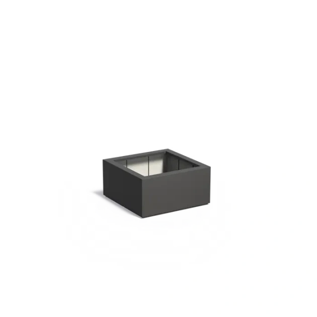 Plantenbak Carrez met bodem polyester 80x80x40 cm