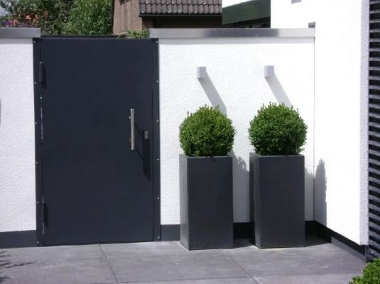 Plantenbak Carrez met bodem polyester 40x40x100 cm