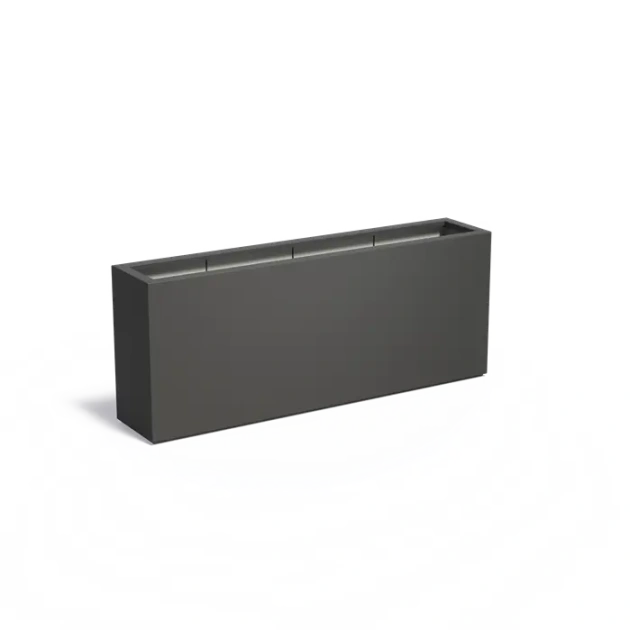 Plantenbak Carrez met bodem polyester 200x40x80 cm