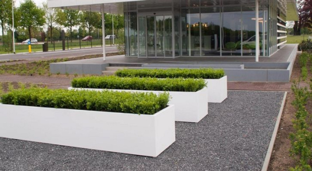 Plantenbak Carrez met bodem polyester 120x40x80 cm