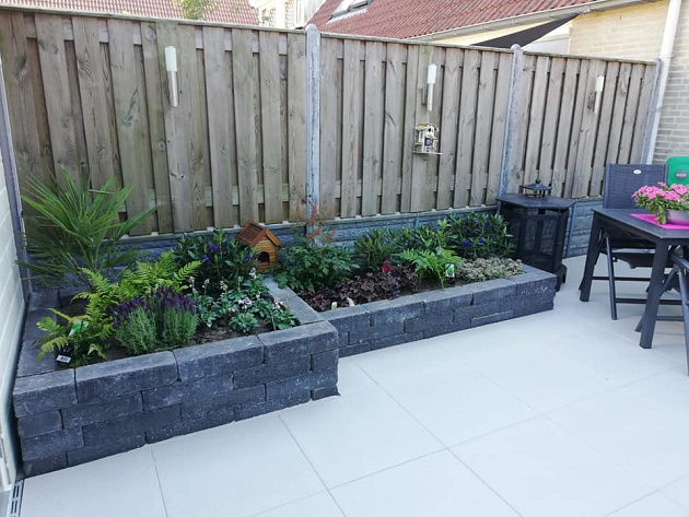 Pilestone Line 40x15x10 cm Coal