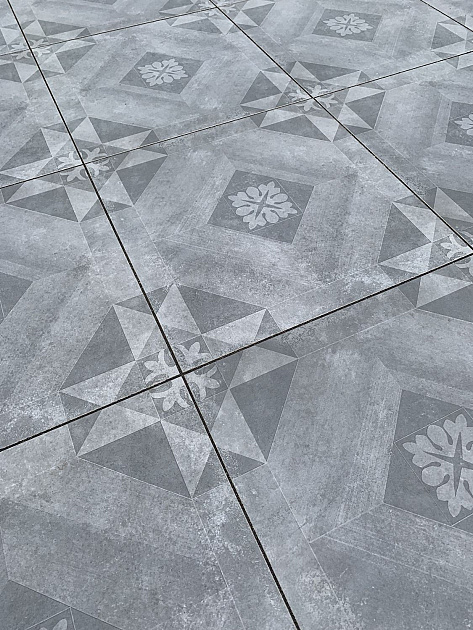 GeoCeramica 60x60x4 cm ConCreet Symbol Block Black