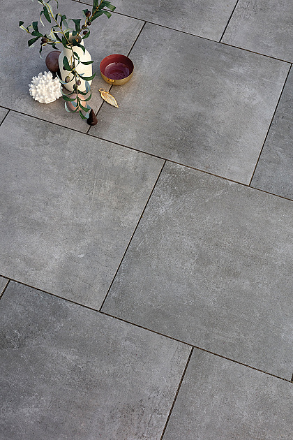 Actietegel Keramiek op Beton 60x60x4 cm Ambienti Greige