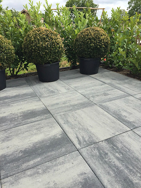 H2O Comfort Square 60x60x4 cm Nero/Grey