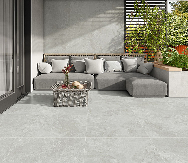 GeoCeramica 75x75x4 cm Grand Canyon Silver