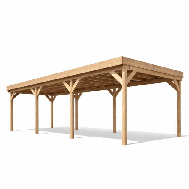 JWOODS Buitenverblijf 1000x300 cm, Geschaafd