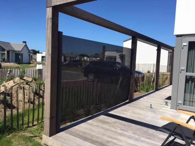 Inova Windscherm Zwart 300x120 t/m 185 cm Soltis 86 doek