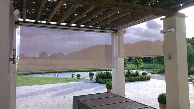 Vita Terrasscherm Zwart 255x351 t/m 400 cm Soltis 92 doek