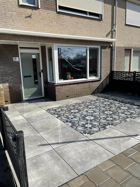 Actietegel Keramiek op Beton 80x80x4 cm Ambienti Greige