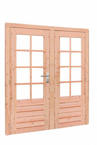 JWOODS Red Wood Dubbele 6-ruits deur incl. beslag 185x205 cm