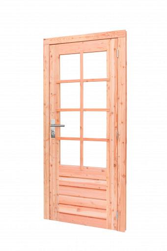 JWOODS Red Wood Enkele 6-ruits deur incl. beslag 100x205 cm, Rechtsdraaiend