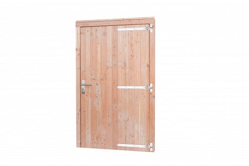 Douglas dichte deur incl. kozijn extra breed 119 x 209 cm. rechtsdraaiend, kleurloos geïmpregneerd
