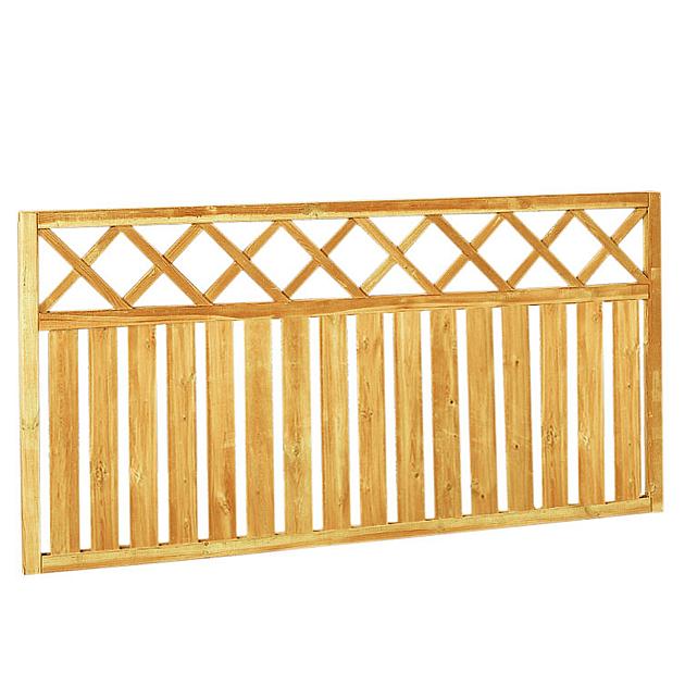 Rechthek met trellis geschaafd groen geïmpregneerd grenenhout 180x90 cm