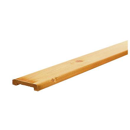 Afdeklat met sponning (6,2 cm) geschaafd vuren 1,9x9,6x181,5 cm