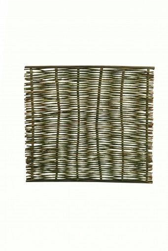 Wilgentenenscherm grof 90 x 180 cm., boven- en onderkant v.z.v. latten