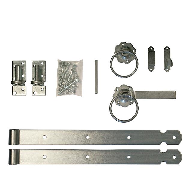 Poortbeslag met hengen en duimen tbv houten deur en hekpoort