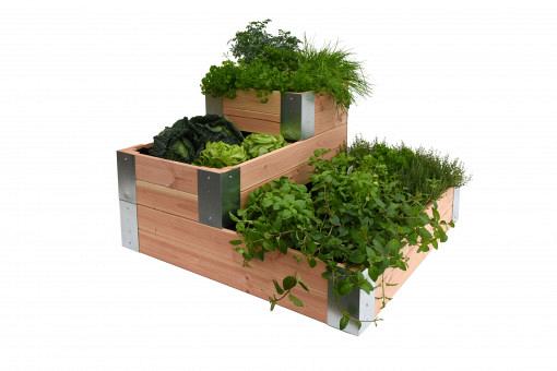 Douglas minigarden hoekmodel 100 x 100 x 60 cm., onbehandeld