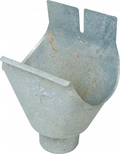 Verzinkte onderuitloop, Ø 8 cm.