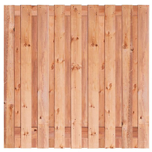 JWOODS Tuinscherm Red Wood 19-planks 180x180 cm Geschaafd