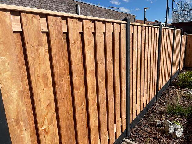 24520 jwoods tuinscherm red wood 19 planks 180x180 cm geschaafd 406088