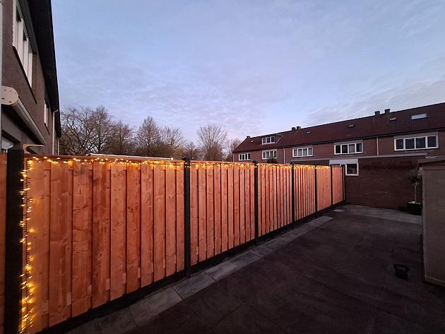 24520 jwoods tuinscherm red wood 19 planks 180x180 cm geschaafd 527576