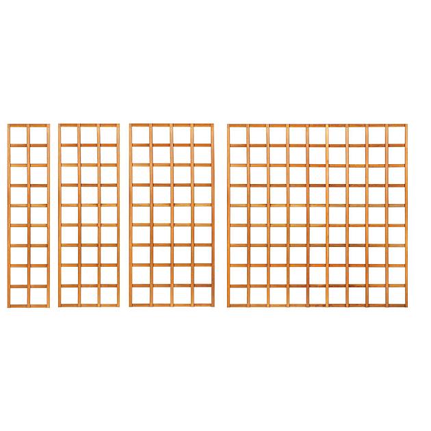 Trellis recht 90x180 cm onbehandeld geschaafd hardhout