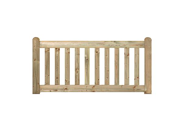 Tuinhek de Luxe, geïmpregneerd, grenenhout, 180x80 cm.