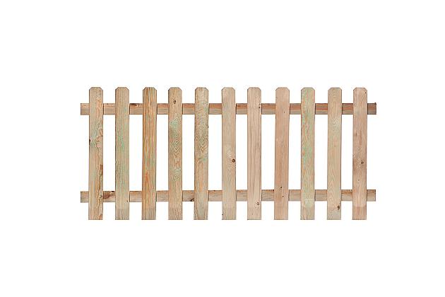 Tuinhek recht geïmpregneerd geschaafd grenen 180x80 cm