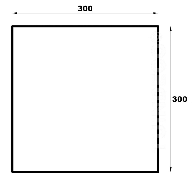 Houten paviljoen met zeildoek geïmpregneerd, geschaafd vuren 300x300x283 cm