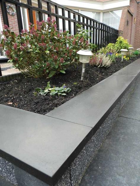 Afdek- Vijverrand Granero 100x20x3 cm gezoet met facet