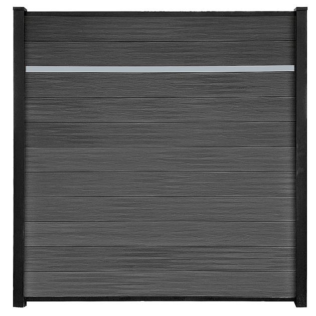 NeoFence incl. 1 decolijst Alu 180x180 cm Smoke
