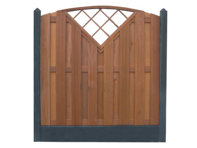 Beton Hoekpaal (3sp) 10x10x280 cm, Antraciet tbv Scherm 180