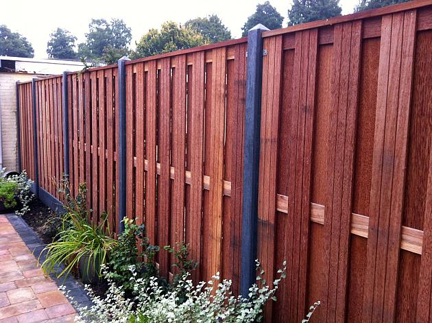 Beton Hoekpaal (3sp) 10x10x280 cm, Antraciet tbv Scherm 180