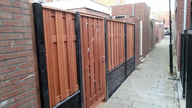 Beton RM Hoekpaal (3sp) 10x10x280 cm, Antraciet tbv Scherm 150