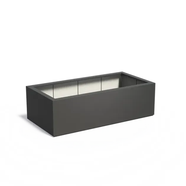 Plantenbak Carrez met bodem polyester 200x100x60 cm