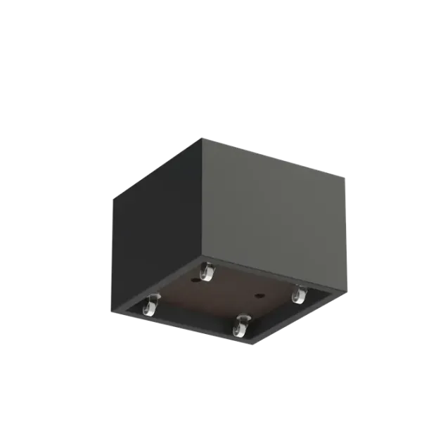 Plantenbak Carrez met wielen polyester 80x80x60 cm