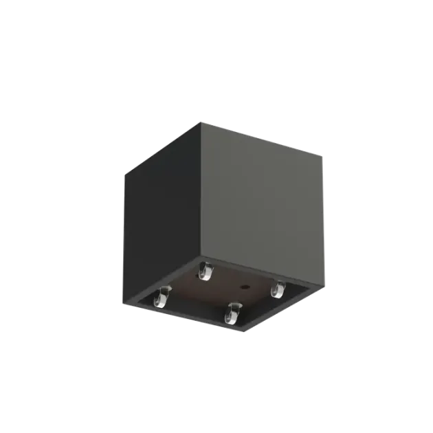 Plantenbak Carrez met wielen polyester 70x70x70 cm