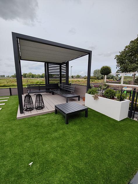 36053 vrijstaande pergola 300 b x350 u cm 295431