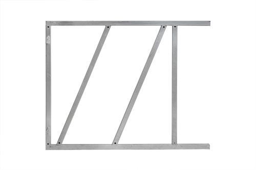 Stalen Poortframe verstelbaar 100x80 cm verzinkt