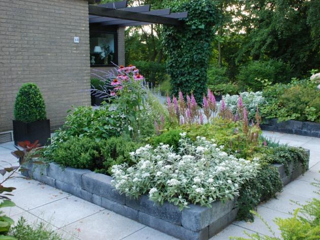 Linia Palissade 60x15x15 cm Getrommeld Antraciet