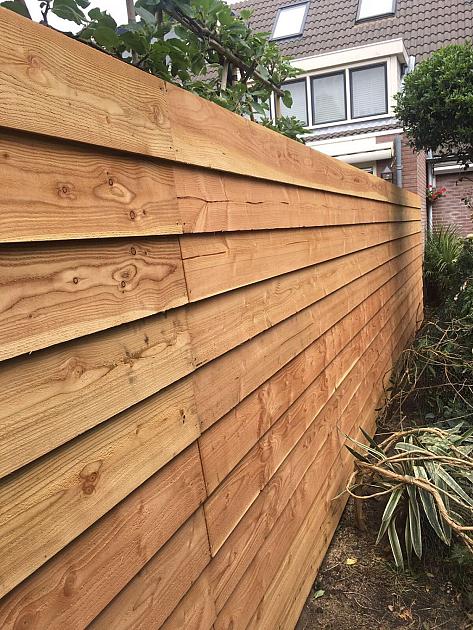 Actie JWOODS Douglas Fijnbezaagde Zweeds Rabat Plank 1,2-2,6x19,5x300 cm, Naturel