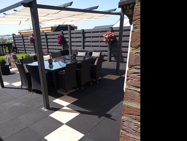 3698 betontegels 50x50x4 cm antraciet met facet 190140