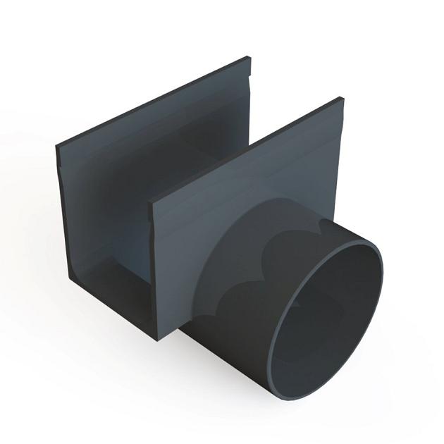 ACO Slimline Zij-uitloop 80mm