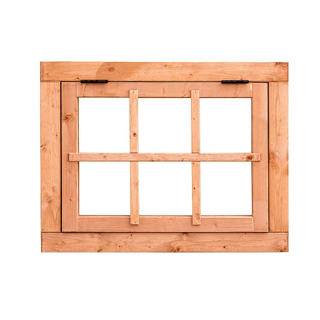 Red Class Wood uitzetraam, 6-ruits Uitzetraam B900 x H700 mm buitenmaat sponningmaat kozijn (B850xH6