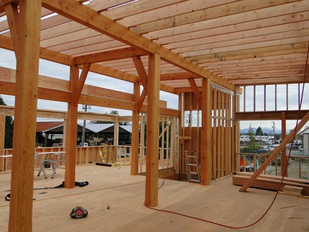 JWOODS Douglas Geschaafde paal 11x11x400 cm, naturel