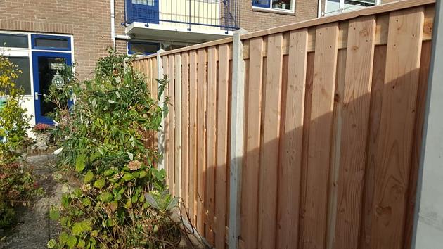 38155 jwoods tuinscherm red wood 19 planks afbouw links 180 90x180 cm geschaafd 91602